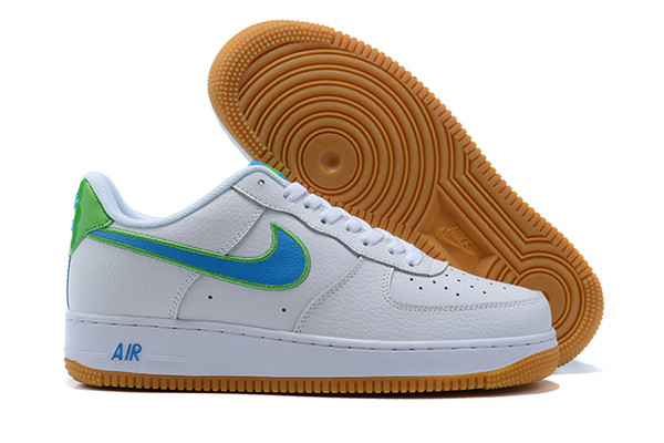 Men's Air Force 1 White/Blue Shoes 0138 Men's Air Force 1 White/Blue Shoes 0138